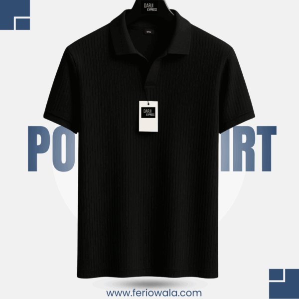 black men's polo t shirt