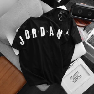 drop shoulder t shirt – jordan black